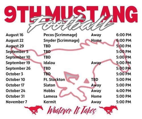 9th FB Schedule